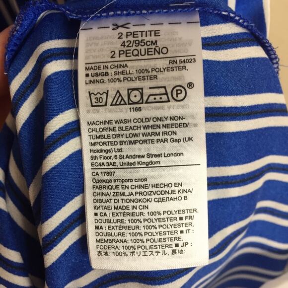 Banana Republic | Striped One Sleeve Dress - Picture 7 of 7